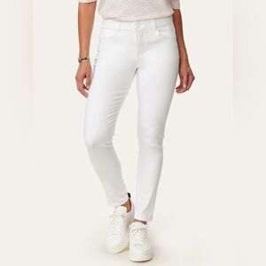 "Ab"solution® High Rise White Denim Ankle Length Jeans size 6